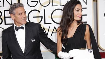 Watch George Clooney pay tribute to Amal in Golden Globes speech 