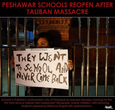 Peshawar schools reopen after Taliban massacre