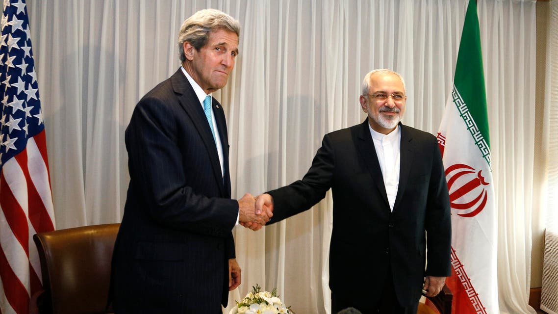 Kerry Zarif AP Switzerland