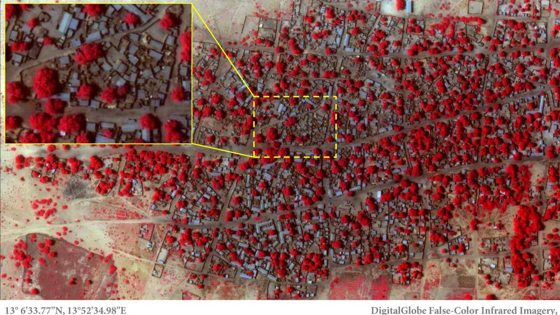 This Satellite image taken on Friday, Jan. 2, 2015 and released by Amnesty International of the village of Doron Baga in north-eastern Nigeria, shows before it was allegedly attacked by members of the Islamic extremist group Boko Haram. (AP)