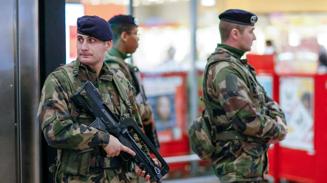 French soldiers patrol the Part-Dieu railway station in Lyon as part of a security plan after last week's Islamic militant attacks, January 16, 2015. (Reuters)
