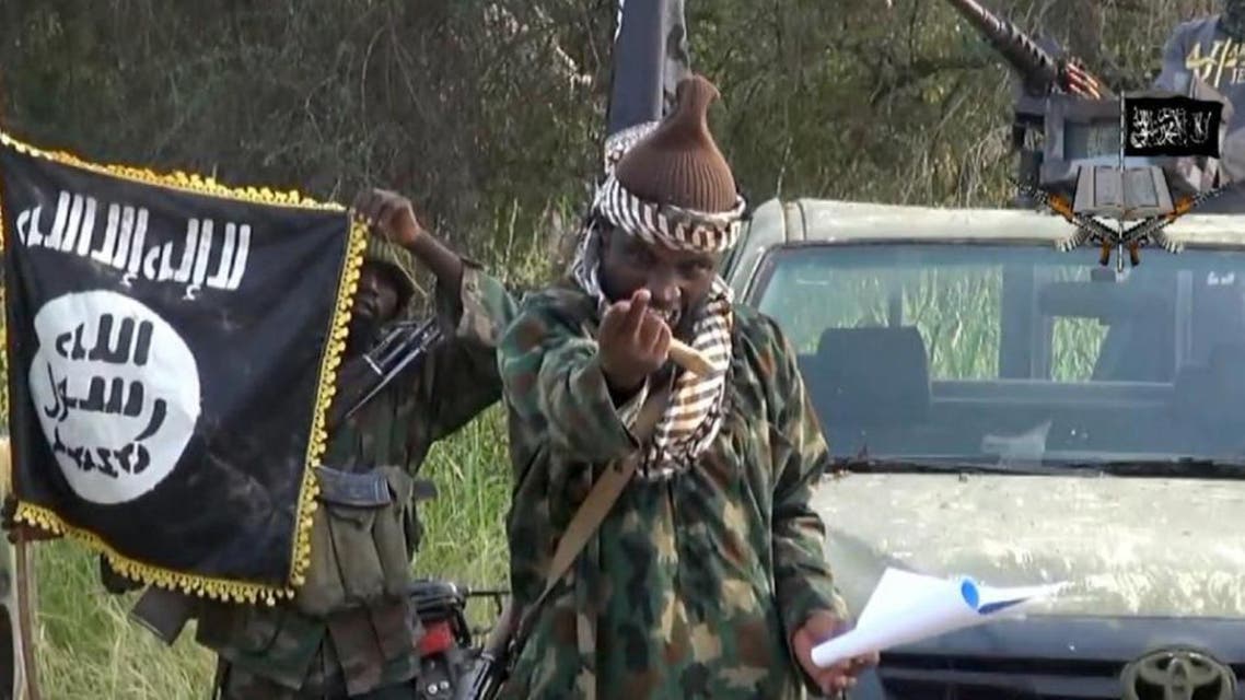 Screengrab taken on October 2, 2014 from a video released by the Nigerian Islamist extremist group Boko Haram and obtained by AFP shows the leader of the Nigerian Islamist extremist group Abubakar Shekau (AFP Photo/)