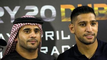 amir khan and Eisa Aldah 7days boxers boxing UAE dubai 