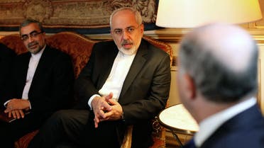 Iranian Foreign Minister Mohammad Javad Zarif talks with his French counterpart Laurent Fabius, during a meeting at the Quai d'Orsay, in Paris, Friday, Jan. 16, 2015. (File photo: AP)