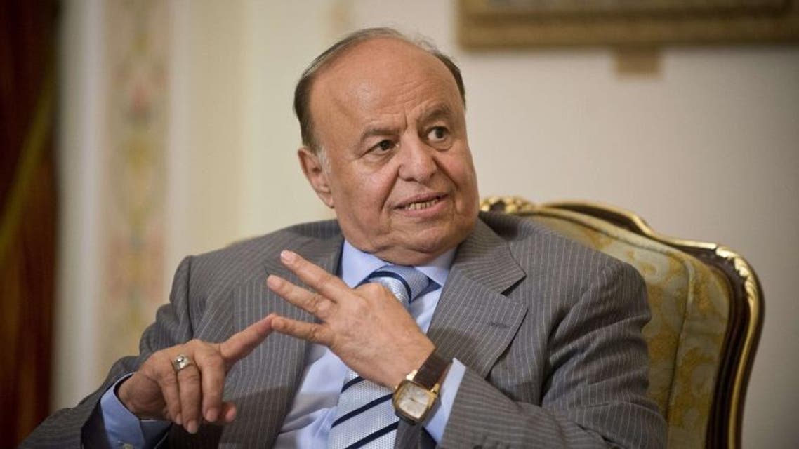 A file picture taken on April 2, 2013 shows Yemeni President Abdrabuh Mansur Hadi. (AFP)