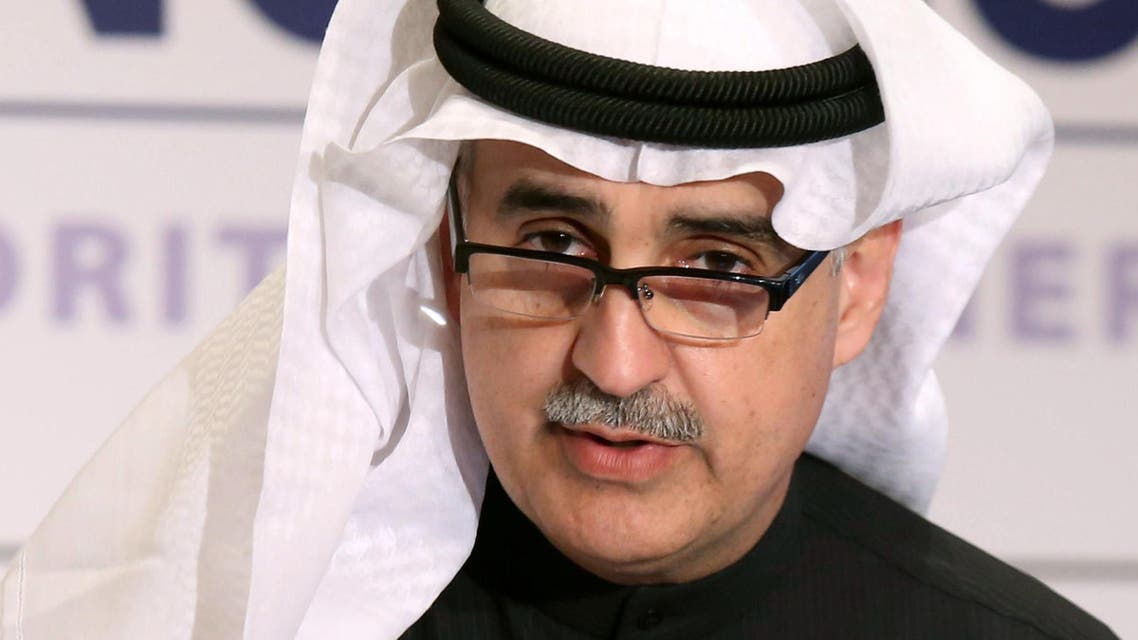 Deputy chairman and CEO at Kuwait petroleum corporation, Nizar al-Adasani, speaks during the opening of a forum to discuss emerging trends in hydrocarbon production and use in the region in Kuwait City on Jan. 21, 2015. (AFP)