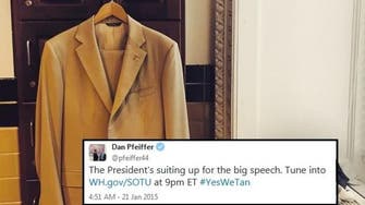 ‘Yes we tan!’ White House plays on Obama’s suit