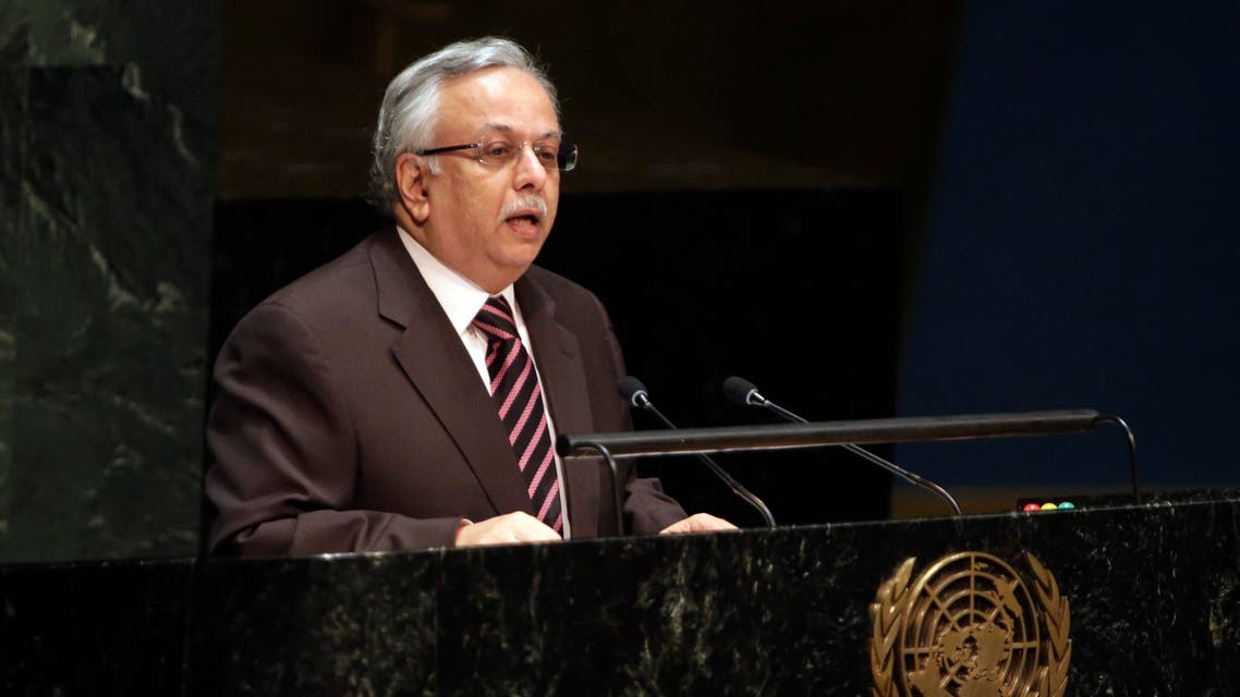 Saudi Arabia's ambassador to the United Nations Abdallah Al-Mouallimi addresses the United Nations General Assembly, Thursday, Jan. 22, 2015. (AP) UN saudi arabia 