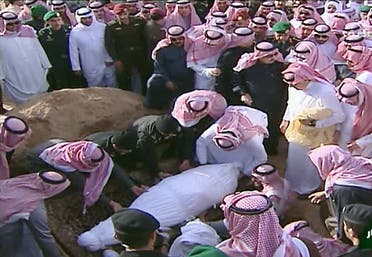 دفن الملك عبدالله