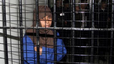 Iraqi Sajida al-Rishawi stands inside a military court at Juwaida prison in Amman in this April 24, 2006 file photo. Senior Japanese officials were meeting late on Jan. 27, 2015. (Reuters)
