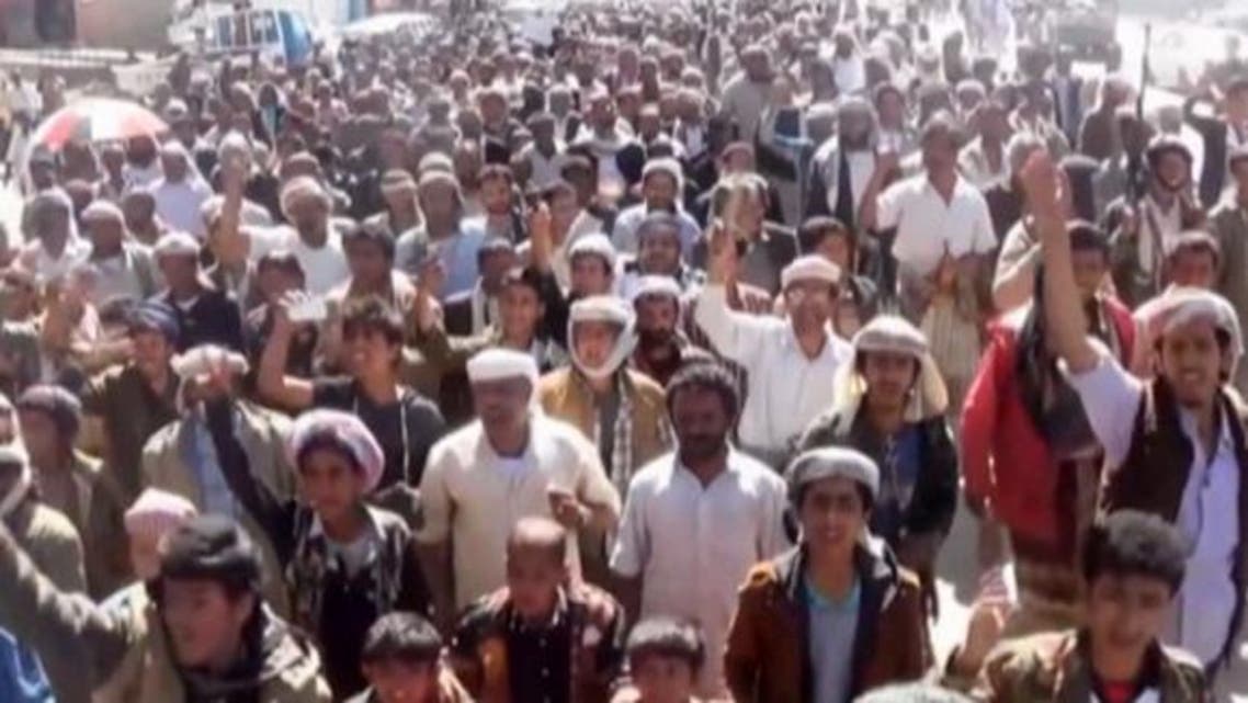 مظاهرات في اليمن ضد الحوثيين في البيضاء