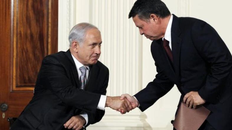 Image result for KING OF JORDAN WITH ISRAELI LEADER  PHOTO