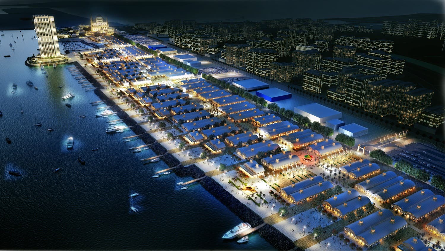 السوق الليلي في جزيرة ديرة