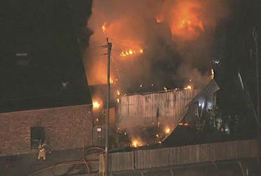 Investigators have launched an arson probe after a building part of the Islamic Center of Houston, Texas, caught fire on Friday. (Photo courtesy ABC News) 
