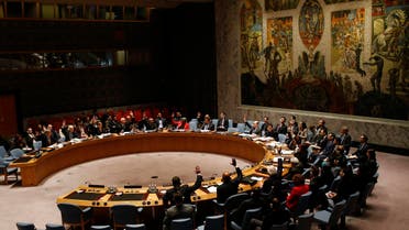 The United Nations Security Council votes in favor of a resolution demanding the Houthi militia's withdrawal from Yemeni government institutions. (Reuters)