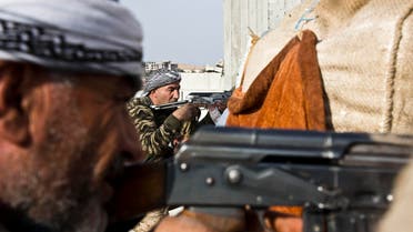 Free Syrian Army and Kurdish fighters AP