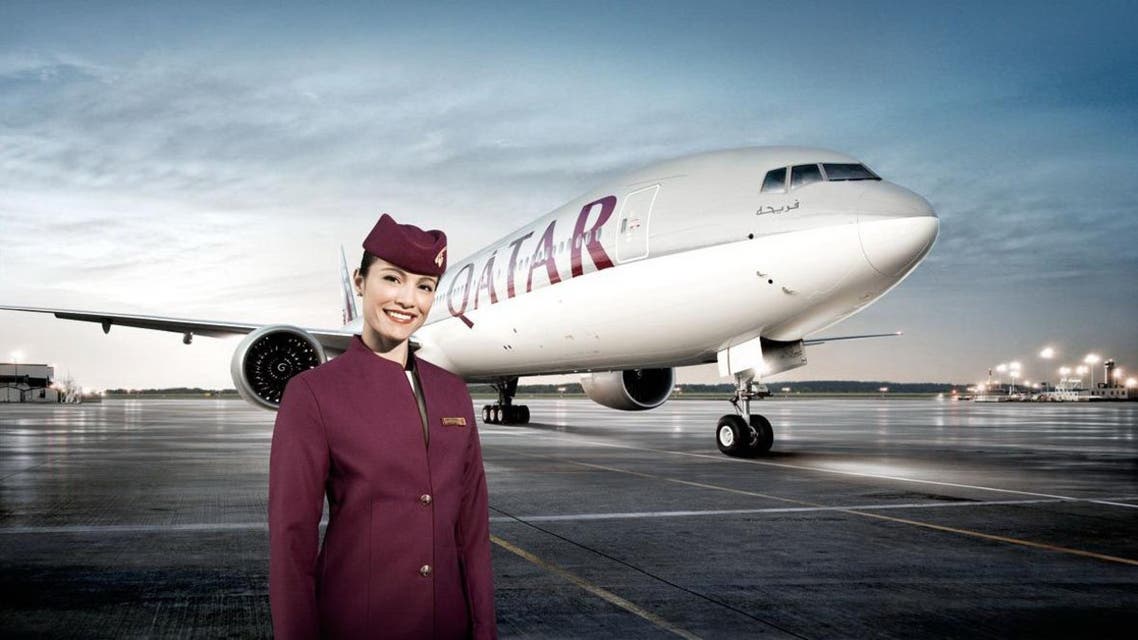 Asked if staff are fired when they get married, Baker said: "That is not true. That is a load of bull****". (Promotional image courtesy Qatar Airways)