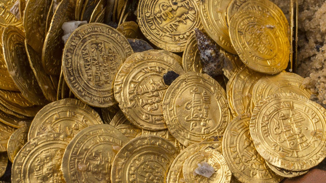 gold coins Mediterranean Fatimid Caliphate archaeology afp Israel