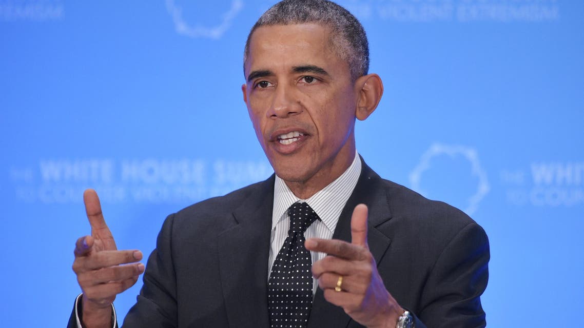 US President Barack Obama speaks at the White House Summit to Counter Violent Extremism at the State Department on February 19, 2015 in Washington, DC. (AFP)