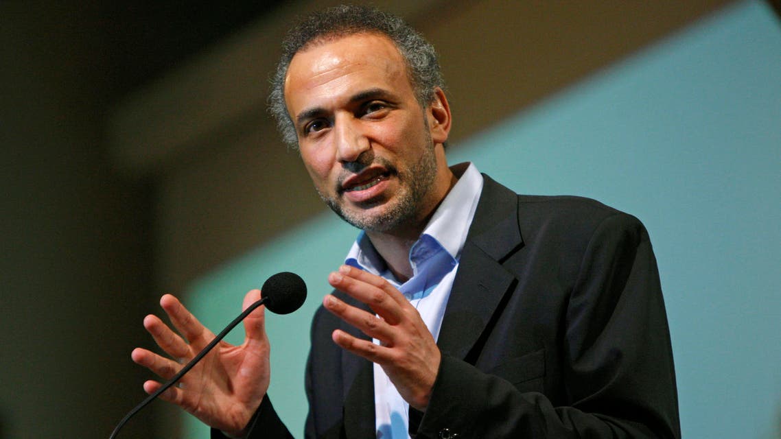 Muslim scholar Tariq Ramadan speaks at Cooper Union in New York, Thursday, April 8, 2010. (AP)