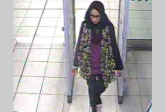 Shamima Begum, 15, at Gatwick airport. (Photo courtesy: Metropolitan Police)