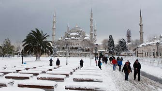 Snow breaks Istanbul record in Mideast cold snap