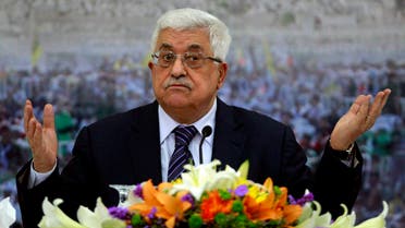 In this Nov. 16, 2012 file photo, Palestinian President Mahmoud Abbas speaks during a meeting of the Palestinian leadership at his compound in the West Bank city of Ramallah. After a decade in power, Abbas is no closer to a deal on Palestinian statehood, has failed to reclaim the Gaza Strip from political rival Hamas and is being disparaged by some as a pliant guardian of Israeli security needs in the West Bank. AP