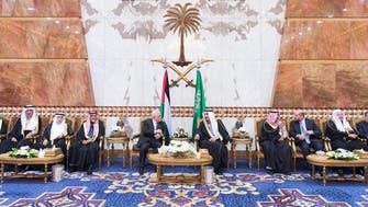 King Salman receives Palestinian president in Riyadh
