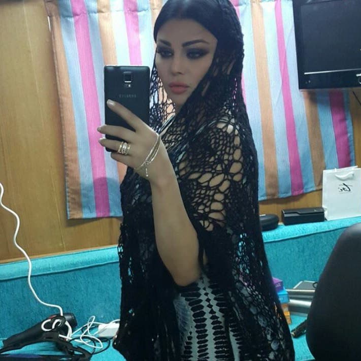 haifawehbe completed her look with a beautiful pair of the Star