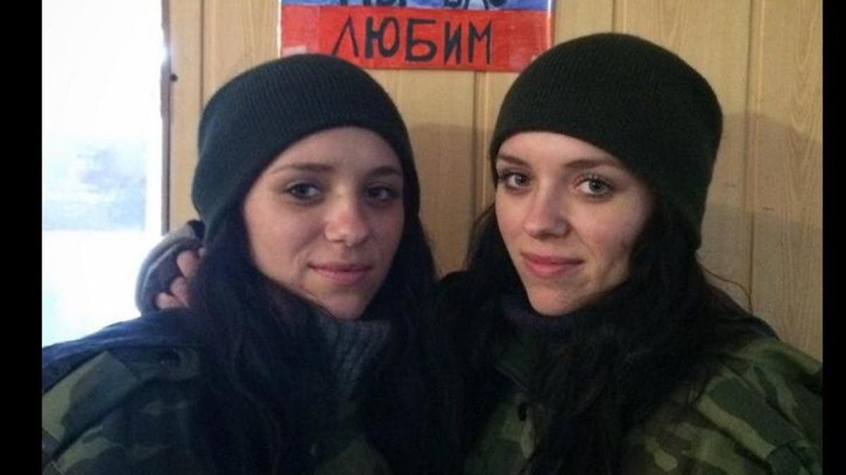Russian Forced Porn - 19-year-old twin sisters fight with pro-Russian rebels in Ukraine | Al  Arabiya English
