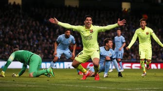 Barca’s Suarez bursts from shadow of Messi and Neymar