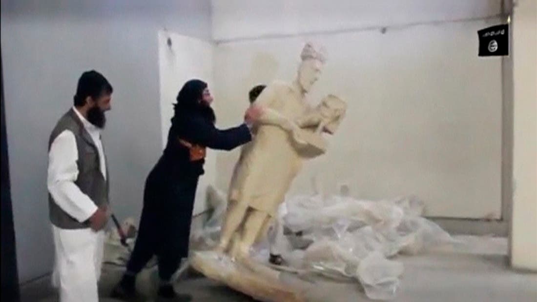 Video: ISIS destroys centuries old Iraqi artifacts | Al Arabiya ...