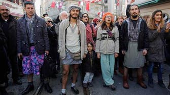 Erdogan slams male protesters wearing miniskirts 