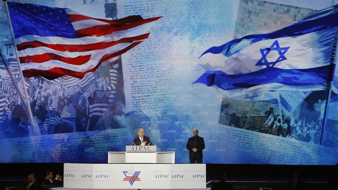 Israel's Prime Minister Benjamin Netanyahu addresses the American Israel Public Affairs Committee (AIPAC) policy conference in Washington, March 2, 2015. (Reuters)
