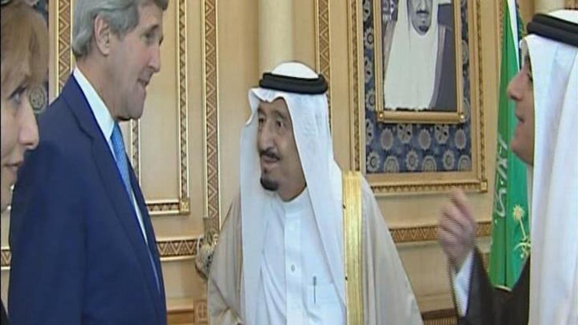 THUMBNAIL_ الملك سلمان يلتقي جون كيري في الرياض
