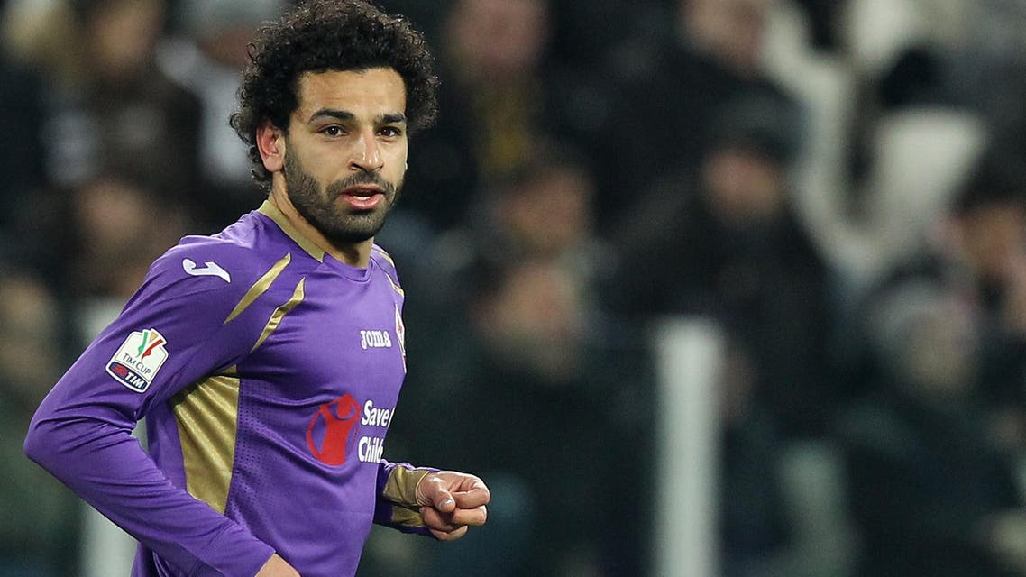 Fiorentina's Egyptian midfielder Mohamed Salah looks on during the Italian Tim cup football match Juventus Vs Fiorentina on March 5, 2015 at the "Juventus Stadium" in Turin. AFP