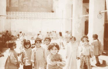 Little girls gather during recess in this undated photograph. (Photo courtesy: SPA)