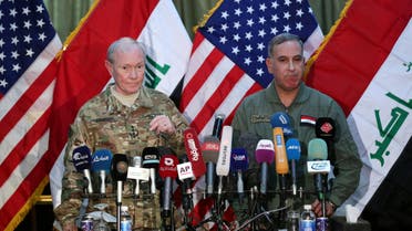 U.S. General Martic Dempsy and Iraqi Defense Minister Khaled al-Obeidi AP