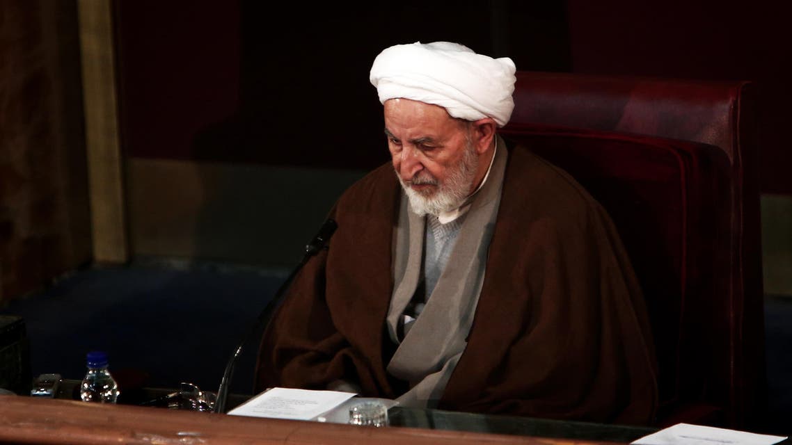 Iran's former judiciary chief Mohammad Yazdi attends a session of the Assembly of Experts in the capital Tehran on March 10, 2015, before being appointed as the new head of the Assembly. AFP