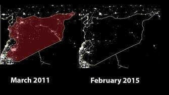 Lights out over Syria as war enters fifth year
