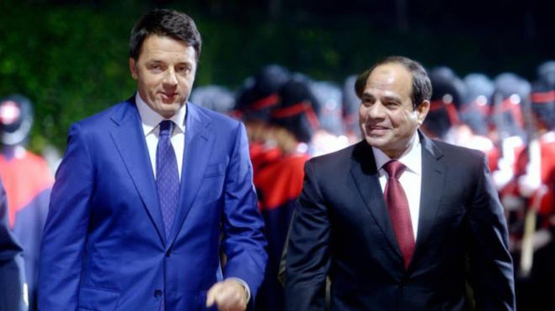 السيسي رينزي محمد صلاح