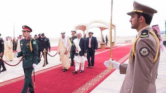 King Salman welcomes Afghan president in Riyadh
