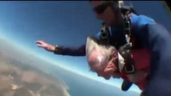 100-year-old woman goes skydiving on birthday celebration