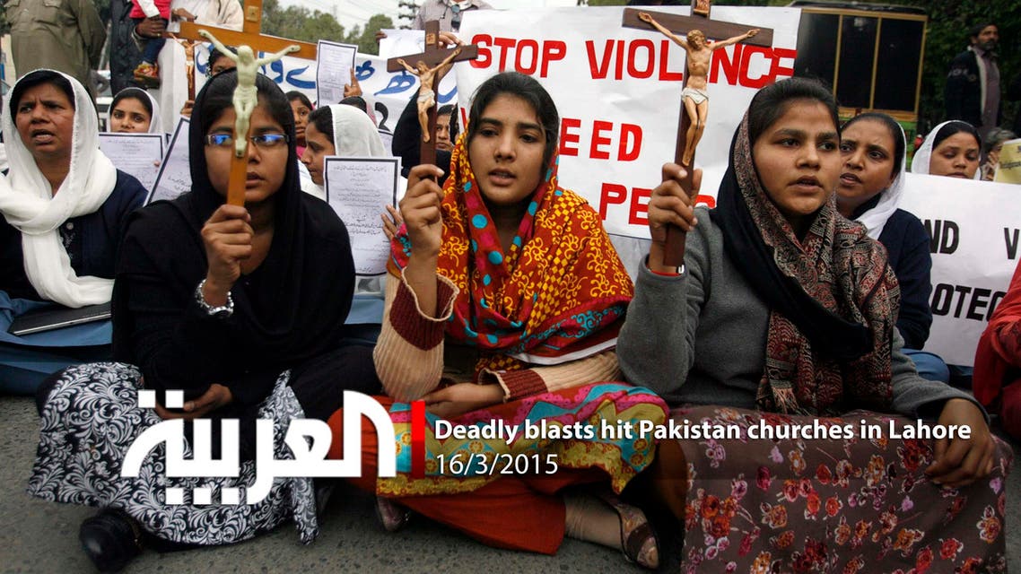Deadly blasts hit Pakistan churches in Lahore