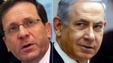 Surging rhetoric against Iran and the Palestinians has apparently done little to close Netanyahu’s (R) lag behind center-left opponent Isaac Herzog (L) in opinion polls (File photo: Reuters)