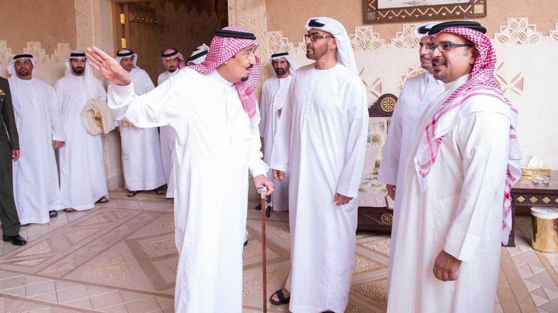 خادم الحرمين الملك سلمان يستقبل ولي عهد البحرين وولي عهد أبو ظبي ورئيس مجلس الوزراء القطري ووزير الداخلية الكويتي