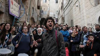 Palestinians protest planned Jerusalem evictions 