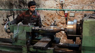 In pictures: Syrian rebels develop hand-made weapons in caves