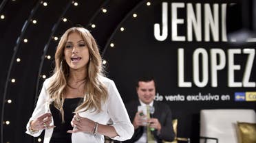 U.S. actress Jennifer Lopez poses for pictures after a press conference in a hotel of Mexico City on March 23, 2015. (AFP)
