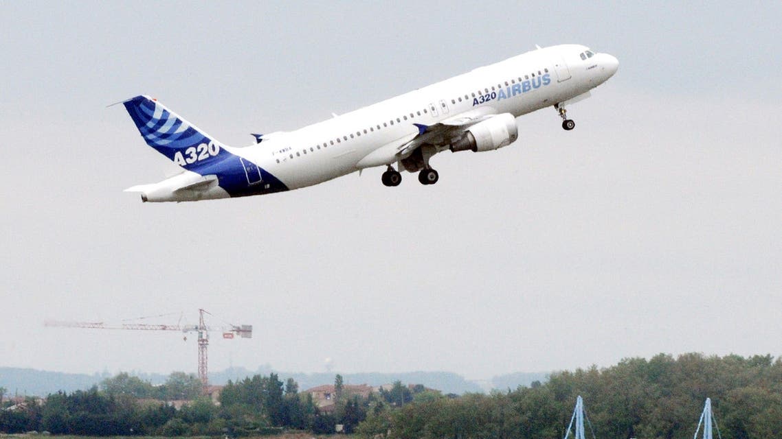 A photo taken on April 30, 2010 shows an Airbus 320 aircraft taking off in Toulouse, southern France. An Airbus A320 plane crashed on March 24, 2015 in the southern French Alps, security sources said. One of the sources said the plane belonged to Germanwings, an affiliate of German airline Lufthansa, travelling between Barcelona and Dusseldorf.